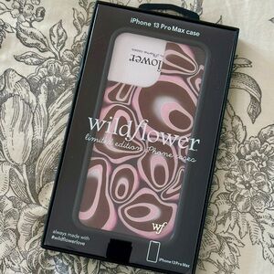Wildflowers iPhone 13 Pro Max Case - Pink and Brown